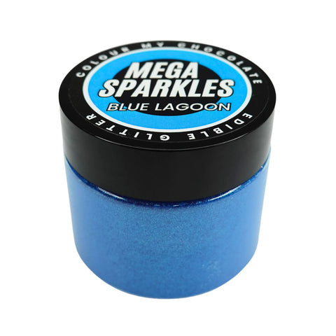BLUE LAGOON MEGA SPARKLES - EDIBLE & DRINKABLE GLITTER - Whip It Up Cake Supplies