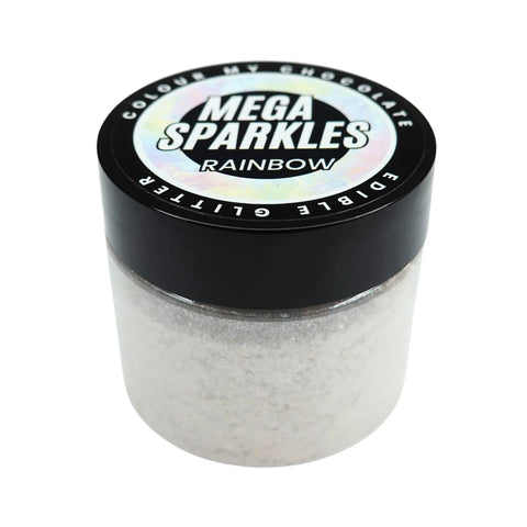 RAINBOW MEGA SPARKLES - EDIBLE & DRINKABLE GLITTER - Whip It Up Cake Supplies