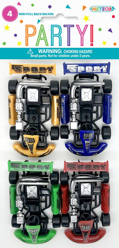 MINI PULL BACK RACERS - Whip It Up Cake Supplies