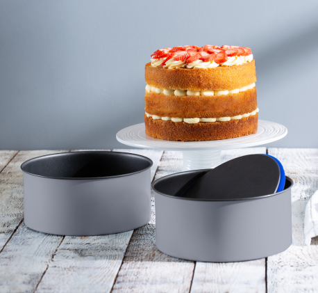 8" PUSH PAN CAKE TIN - 100% LEAK-PROOF & WATERTIGHT