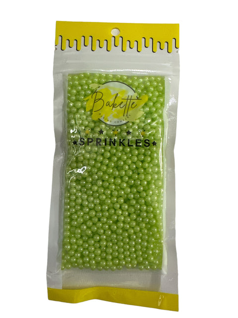 PEARLY GREEN SPRINKLE MIX by BAKETTE 56g - Whip It Up Cake Supplies