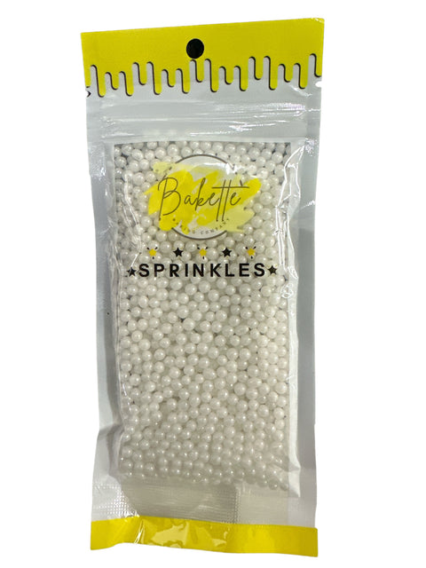 PEARLY WHITE SPRINKLE MIX by BAKETTE 56g - Whip It Up Cake Supplies