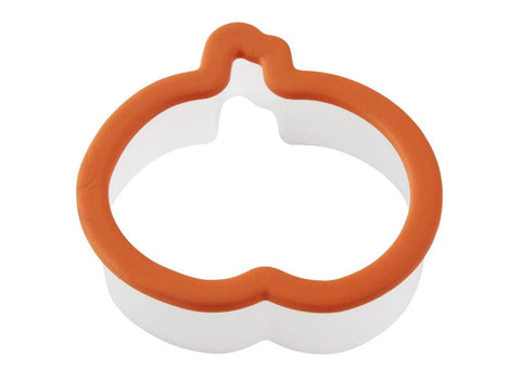 PUMPKIN PLASTIC COOKIE CUTTER WITH SILICONE GRIP