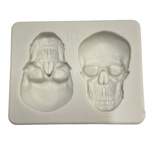 SKULL SILICONE MOULD 43mm - Whip It Up Cake Supplies