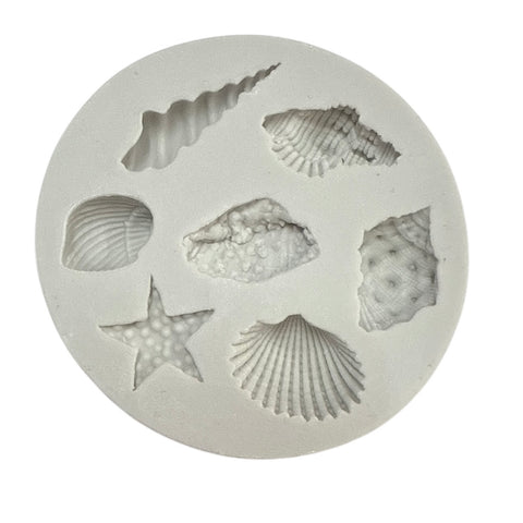 SHELLS SILICONE MOULD 7 CAVITY - Whip It Up Cake Supplies