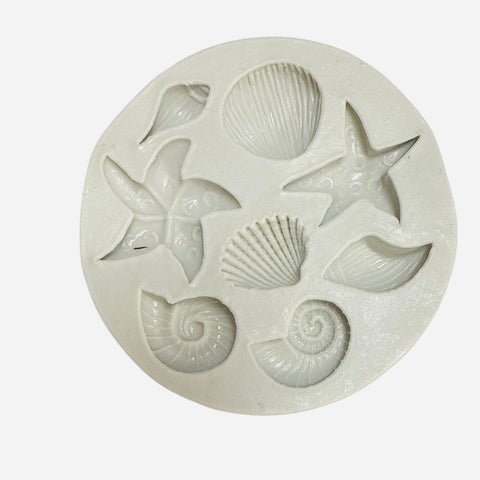 SHELLS SILICONE MOULD x 8 cavity - Whip It Up Cake Supplies