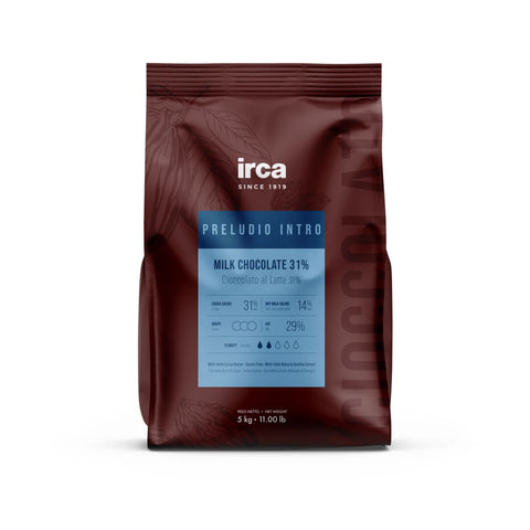 IRCA PRELUDIO COVERTURE MILK CHOCOLATE 31% 1kg
