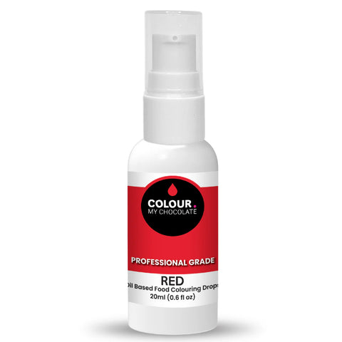 RED OIL BASED FOOD COLOURING DROPS 20ml - Whip It Up Cake Supplies