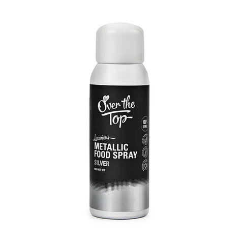 SILVER METALLIC FOOD SPRAY CAN 48g