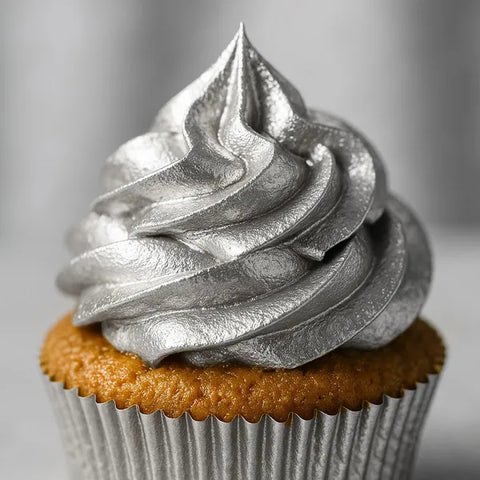 SILVER METALLIC FOOD SPRAY CAN 48g