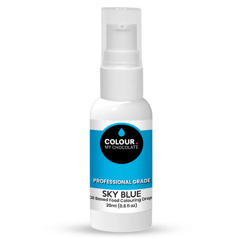SKY BLUE OIL BASED FOOD COLOURING DROPS 20ml - Whip It Up Cake Supplies