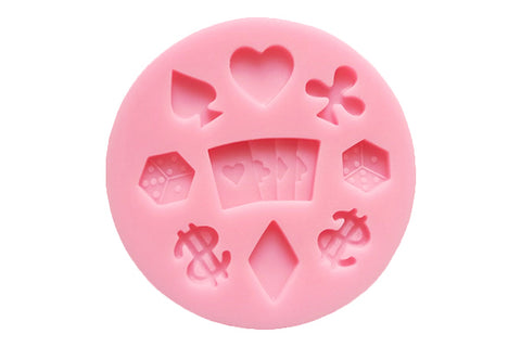 PLAYING CARDS POKER SILICONE MOULD - Whip It Up Cake Supplies