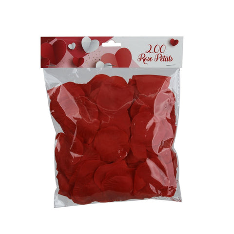 RED ROSE PETALS FABRIC 200 piece