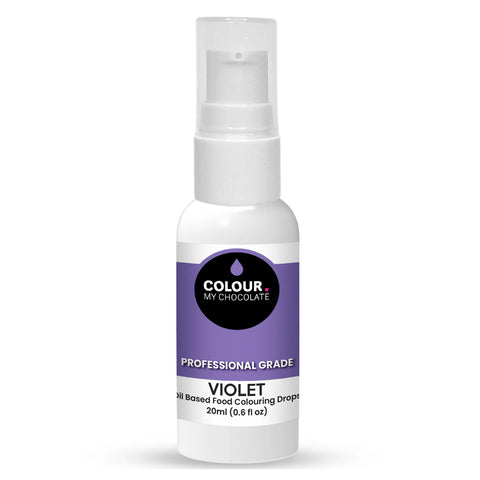 VIOLET OIL BASED FOOD COLOURING DROPS 20ml - Whip It Up Cake Supplies