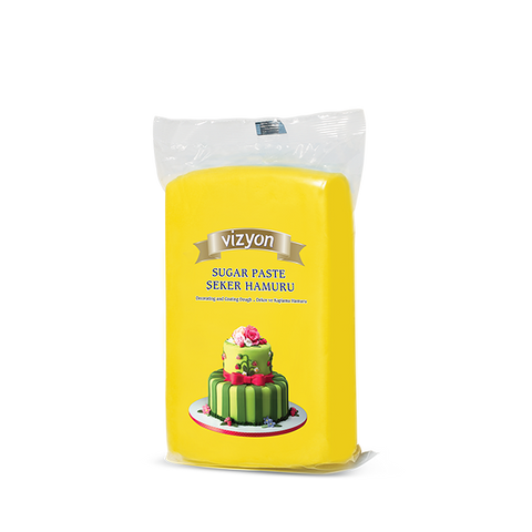 YELLOW FONDANT 250g by VIZYON - Whip It Up Cake Supplies