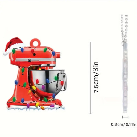 MIXER CHRISTMAS DECORATION / KEYRING - Whip It Up Cake Supplies