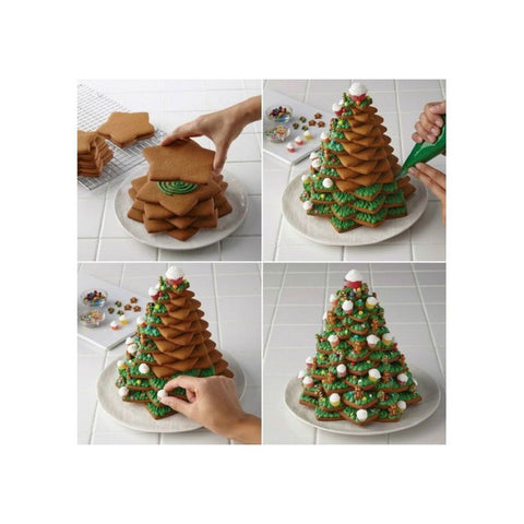 CHRISTMAS TREE COOKIE CUTTER KIT 15 piece