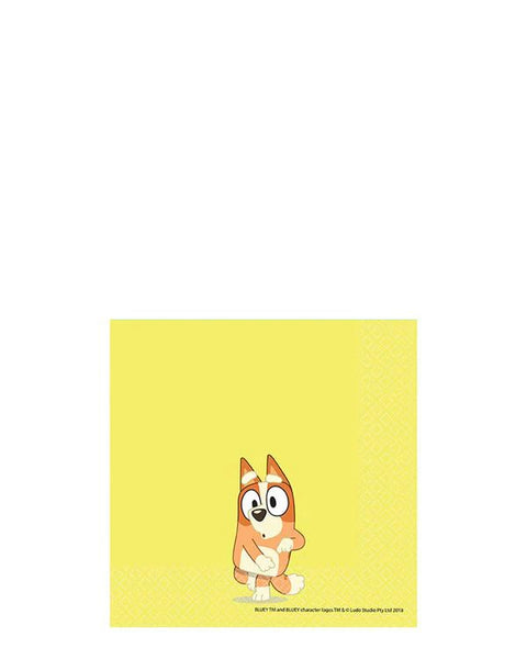 BLUEY BEVERAGE NAPKINS 16 pack - Whip It Up Cake Supplies