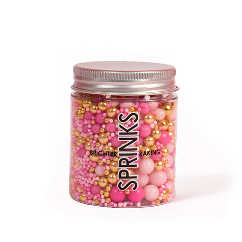 PINK VELVET CRUNCH EDIBLE SPRINKLES 70g by SPRINKS - Whip It Up Cake Supplies