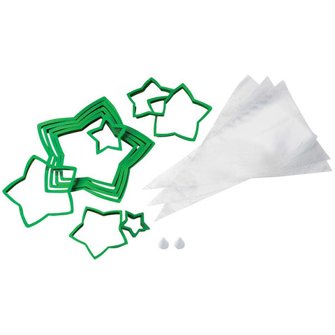 CHRISTMAS TREE COOKIE CUTTER KIT 15 piece