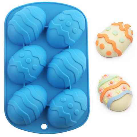 EASTER EGG SILICONE MOULD x 6 cavity