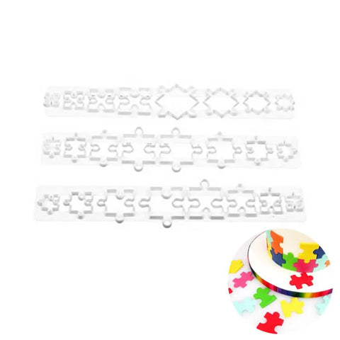 PUZZLEI CUTTERS x 3pc - Whip It Up Cake Supplies