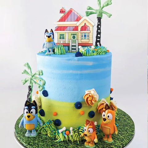 BLUEY FIGURINE TOPPERS X 8