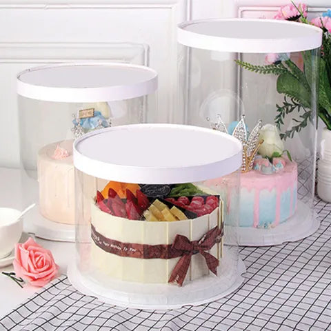 CLEAR TUBE CAKE BOX 10" x 10" x 13" - Whip It Up Cake Supplies