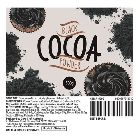 BLACK COCOA POWDER  - 500G