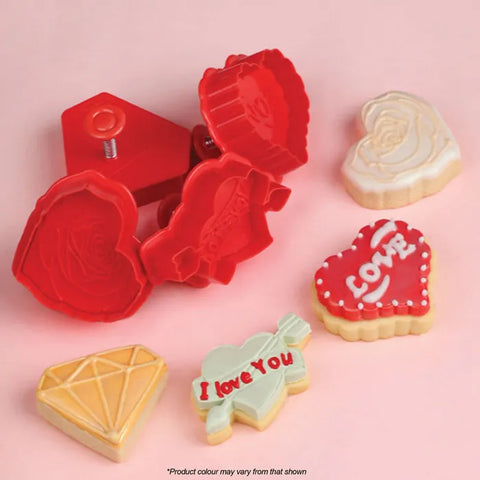 VALENTINES LOVE PLUNGER CUTTERS x 4 - Whip It Up Cake Supplies