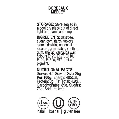 BORDEAUX MEDLEY SPRINKLES 60g