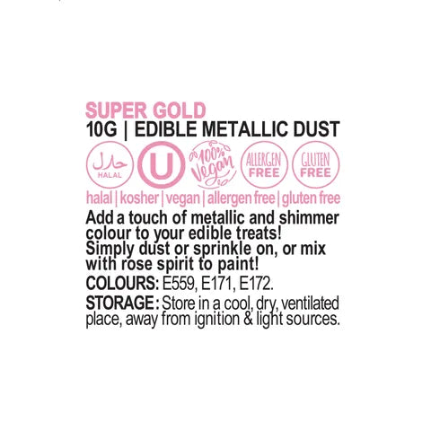 VIVID SUPER GOLD EDIBLE DUST 10g