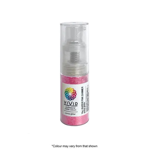 VIVID SUPER PINK SHIMMER PUMP 10G - Whip It Up Cake Supplies
