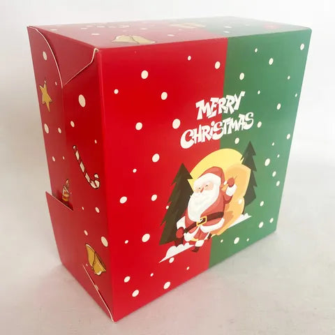 CHRISTMAS 4 HOLE WINDOW CUPCAKE BOX - Whip It Up Cake Supplies