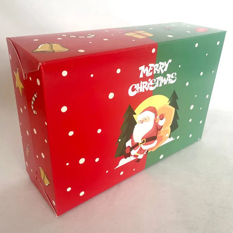 CHRISTMAS 6 HOLE WINDOW CUPCAKE BOX