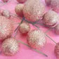 ROSE GOLD GLITTER CAKE BALLS 20 pack - NON EDIBLE - Whip It Up Cake Supplies