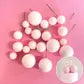 CAKE BALLS BABY PINK GLITTER 20 pack - NON EDIBLE - Whip It Up Cake Supplies