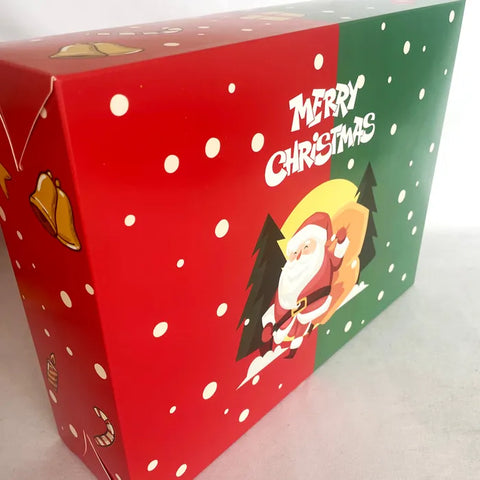 CHRISTMAS 12 HOLE WINDOW CUPCAKE BOX