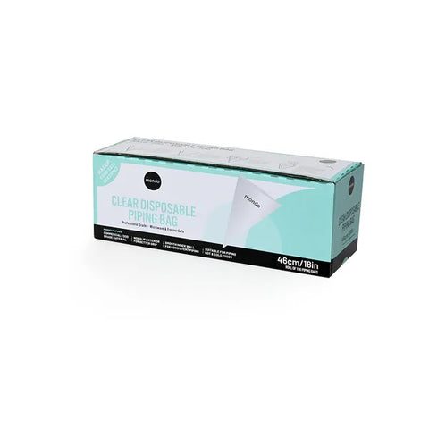 18" DISPOSABLE CLEAR PIPING BAGS x 100 pack by MONDO - Whip It Up Cake Supplies