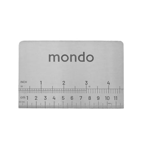 SCRAPER STAINLESS STEEL 120mm X 80mm by MONDO - Whip It Up Cake Supplies