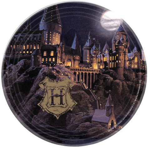 HARRY POTTER HOGWARTS 9" PLATES 8pk - Whip It Up Cake Supplies