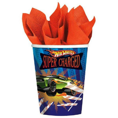 HOT WHEELS SUPER CHARGED CUPS 8pk - Whip It Up Cake Supplies
