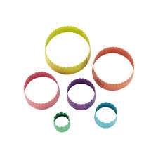 ROUND DOUBLE CUT SET - METAL 6 pieces - Whip It Up Cake Supplies