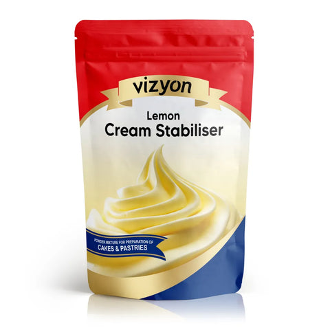 LEMON CREAM STABILISER 200g by VIZYON - Whip It Up Cake Supplies