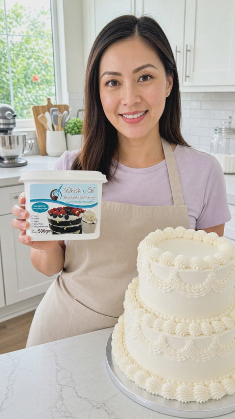 Whisk N Go 500g – Dairy-Free Shortening for Buttercream