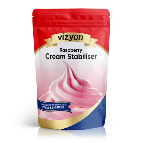 RASPBERRY CREAM STABILISER 200g by VIZYON - Whip It Up Cake Supplies