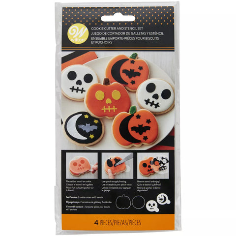 HALLOWEEN PUMPKIN / CIRCLE CUTTER & STENCIL SET