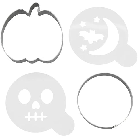 HALLOWEEN PUMPKIN / CIRCLE CUTTER & STENCIL SET