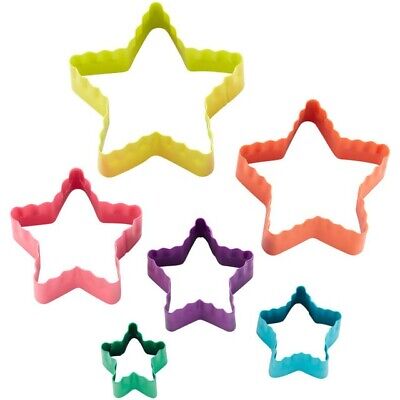 STAR DOUBLE CUT SET - METAL 6 pieces - Whip It Up Cake Supplies