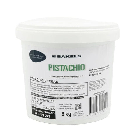 PISTACHIO SPREAD 6KG - DUBAI CHOCOLATE BAR FILL - ORDER IN - Whip It Up Cake Supplies
